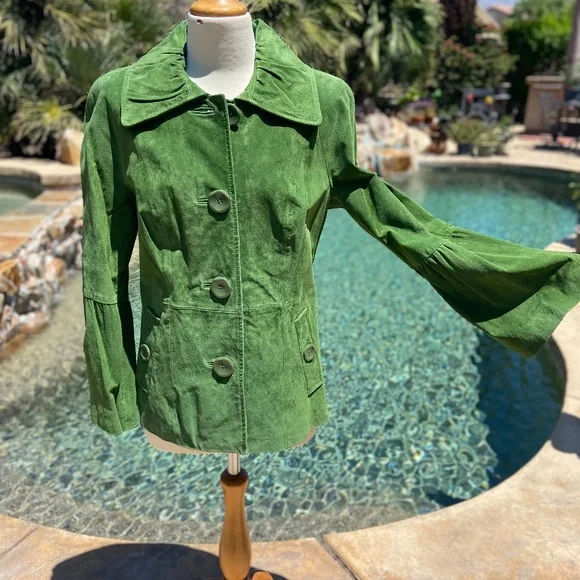 Terry Lewis Classic Luxuries Mid Length Suede Jacket - Picture 2 of 4